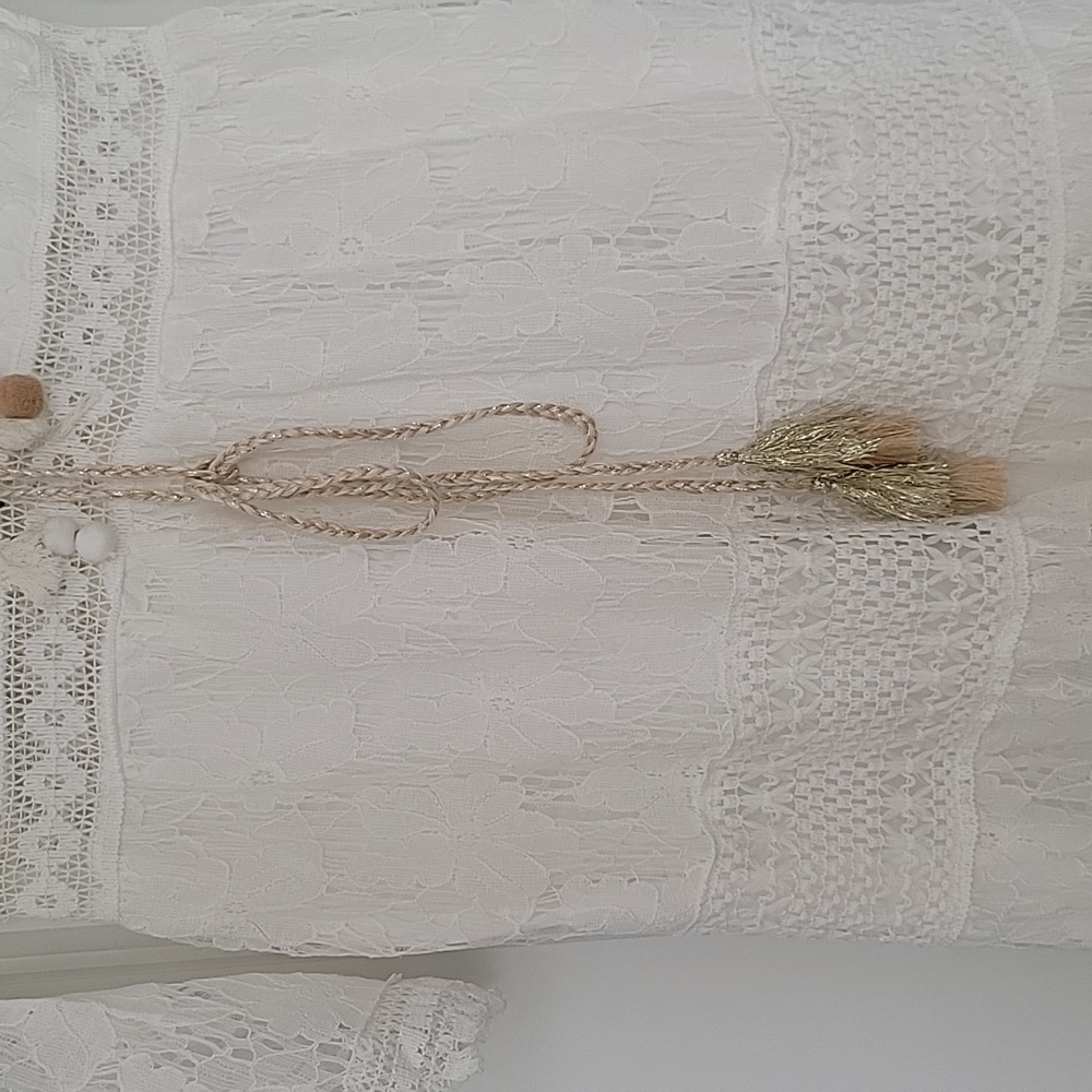 SOLD! GEORGEOUS,  Beautiful Bohemian Lace Maxi Dress - Picture 8 of 11